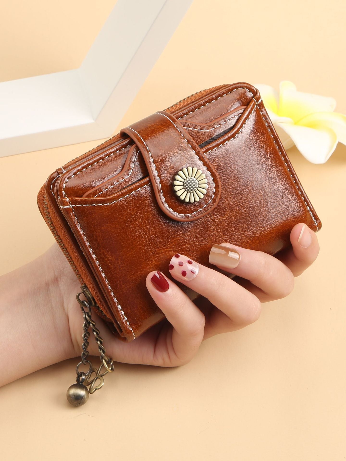 New Womens Wallet Fashionable Tassel Design Zip-around Short Style With Multiple Card Slots - Cozy Haven