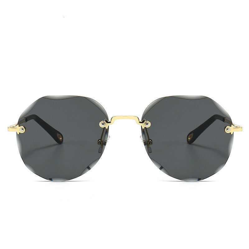 Polygonal Sunglasses Women Rimless Trimmed Sunglasses - Cozy Haven