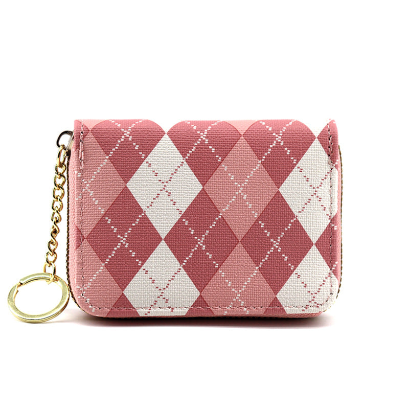 Diamond Zipper Coin Purse Large Capacity - Cozy Haven