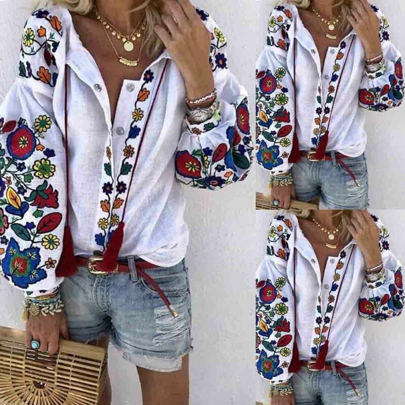 Floral print shirt - Cozy Haven