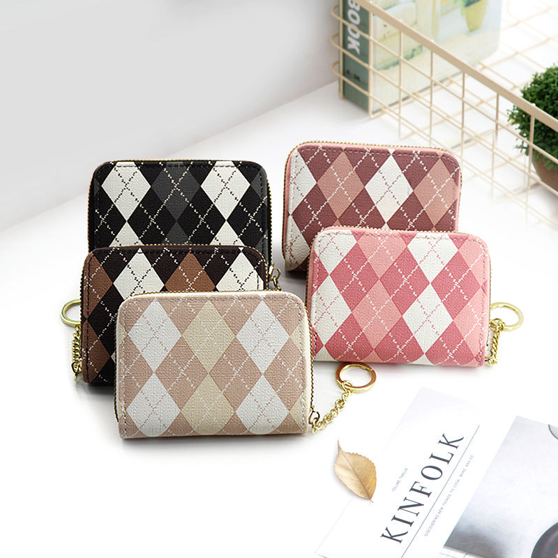 Diamond Zipper Coin Purse Large Capacity - Cozy Haven