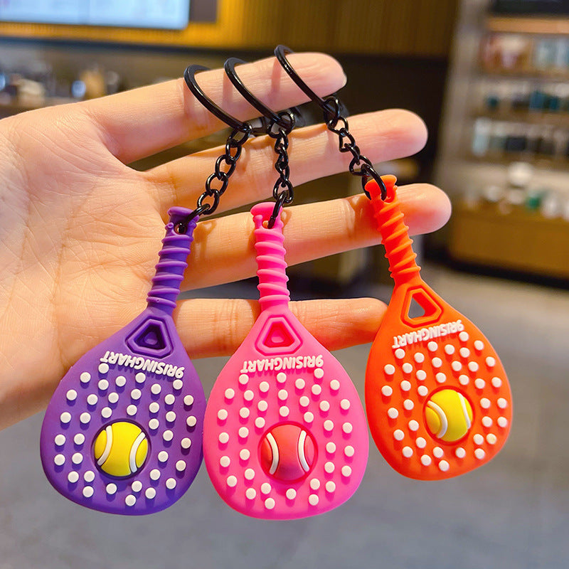 Creative Tennis Racket Sports Keychain Pendant - Cozy Haven