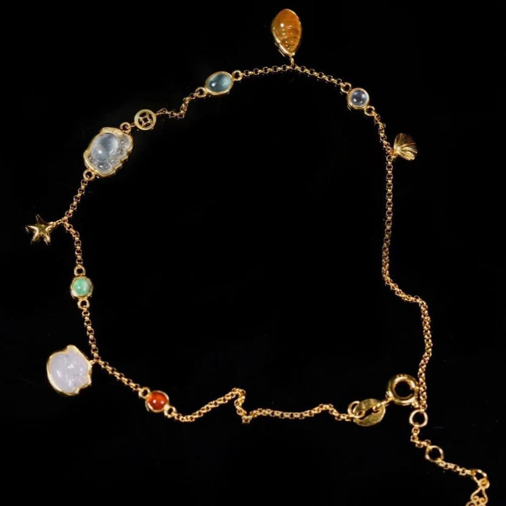 Summer Forest-Style Starfish And Shell Anklet For Women - Cozy Haven