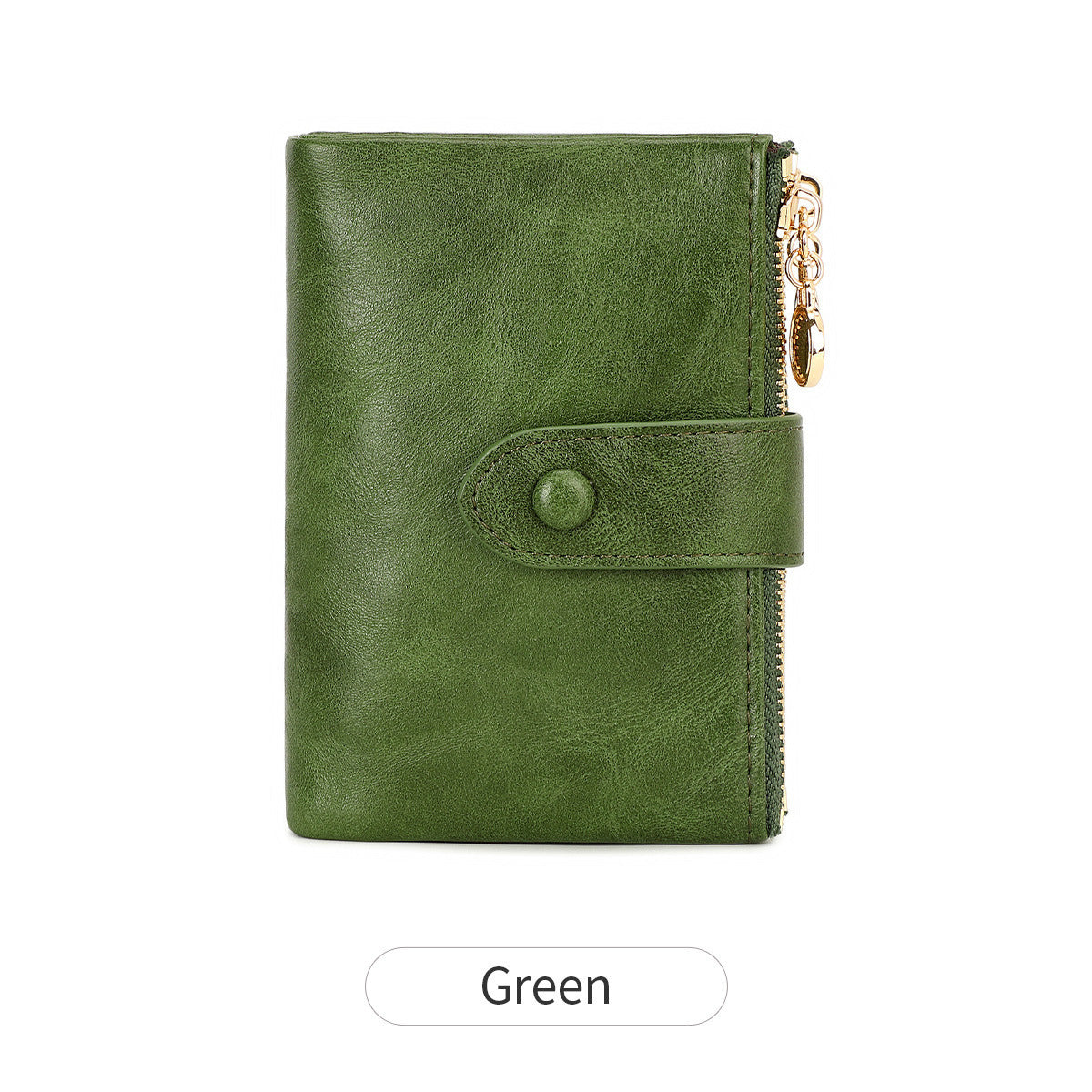 New Womens Retro Short Trifold Wallet With Dual Zippers And Multiple Card Slots - Cozy Haven