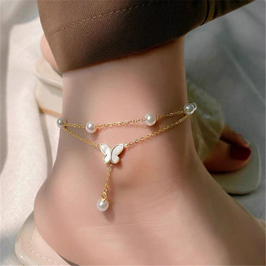 New Versatile Colorfast Stylish And Luxurious Titanium Steel Anklet - Cozy Haven
