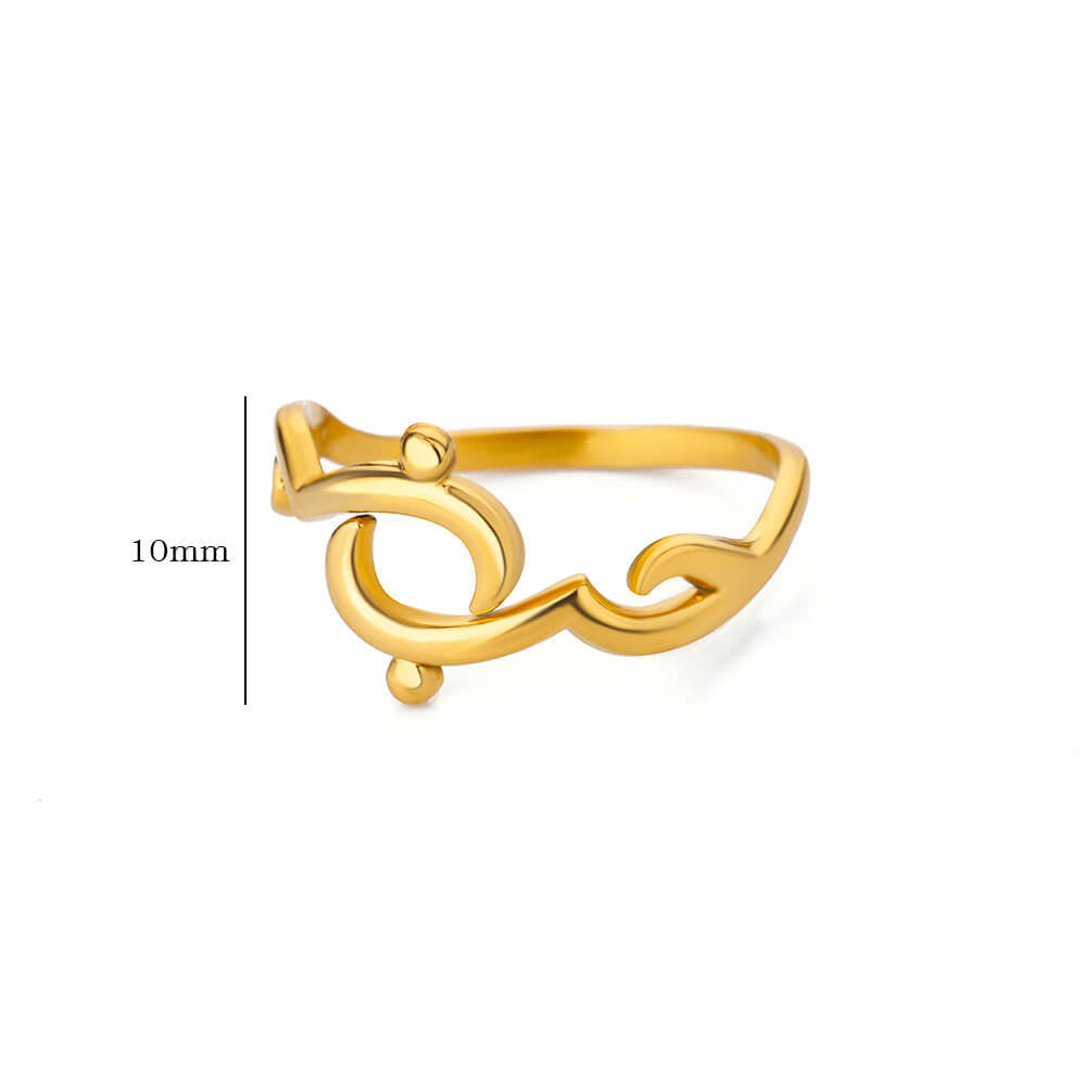 Geometric Line-cut Hollow Mens And Womens Ring - Cozy Haven
