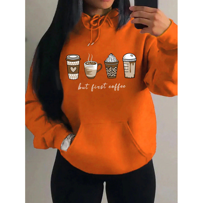But First Coffee Cartoons Drinks Pattern - Cozy Haven
