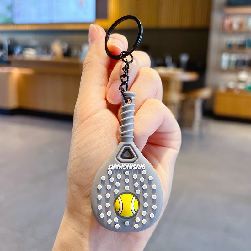 Creative Tennis Racket Sports Keychain Pendant - Cozy Haven