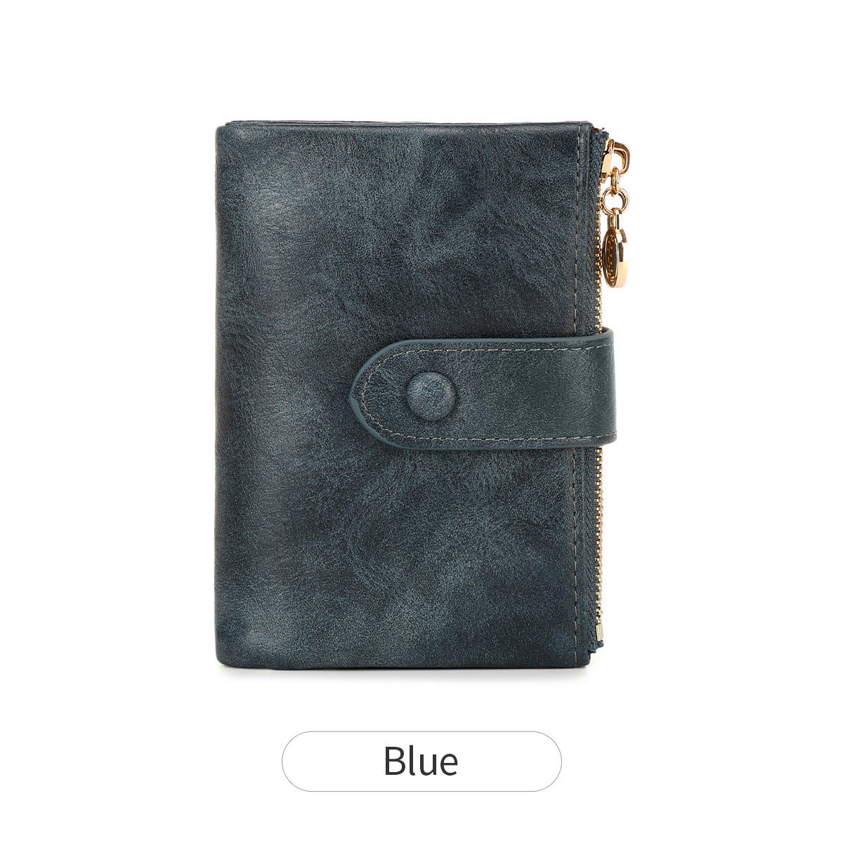 New Womens Retro Short Trifold Wallet With Dual Zippers And Multiple Card Slots - Cozy Haven