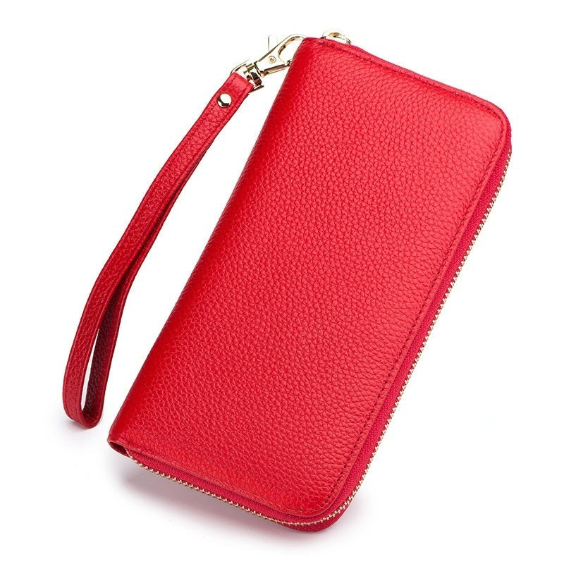 Tassel Top-grain Leather Zippered Womens Wallet - Cozy Haven