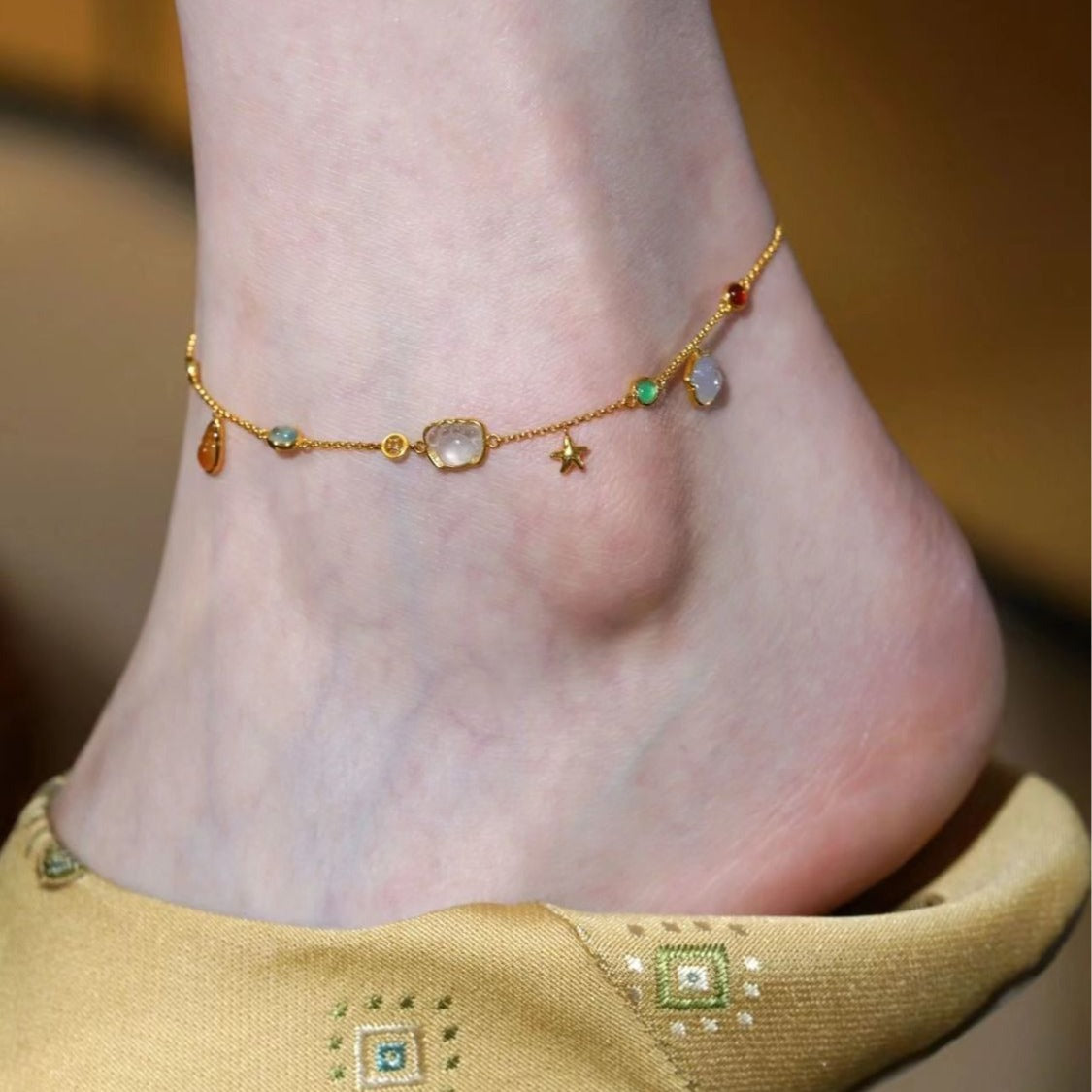 Summer Forest-Style Starfish And Shell Anklet For Women - Cozy Haven