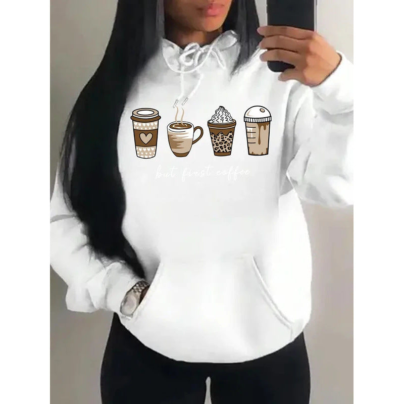 But First Coffee Cartoons Drinks Pattern - Cozy Haven