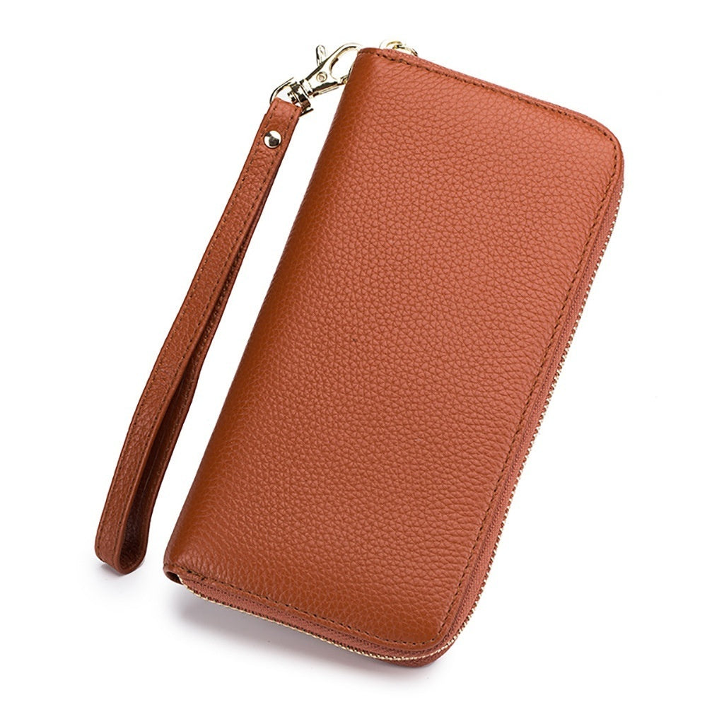Tassel Top-grain Leather Zippered Womens Wallet - Cozy Haven