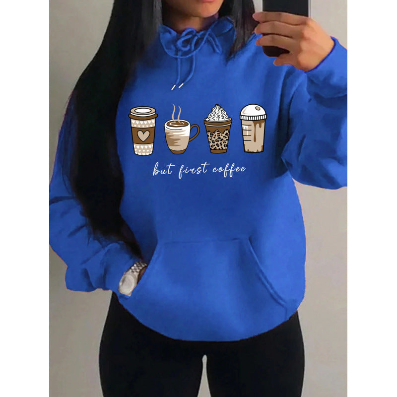 But First Coffee Cartoons Drinks Pattern - Cozy Haven