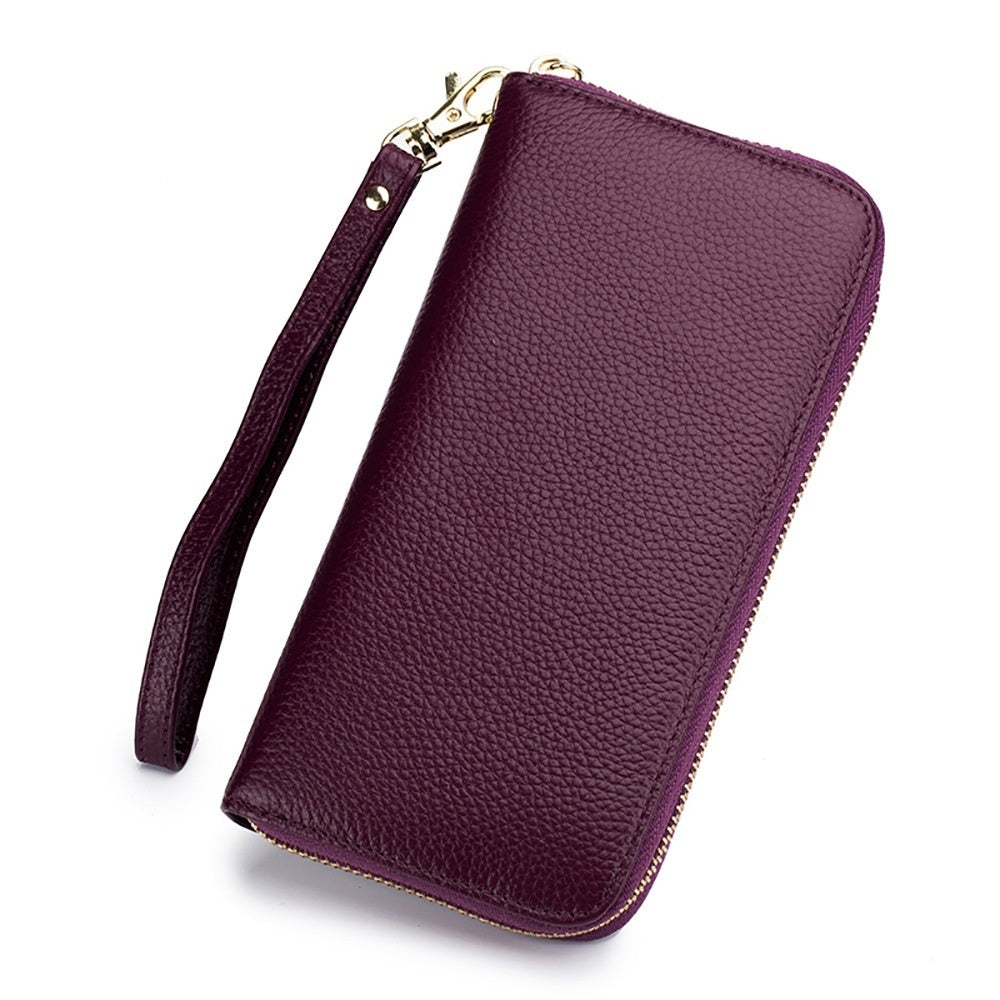 Tassel Top-grain Leather Zippered Womens Wallet - Cozy Haven
