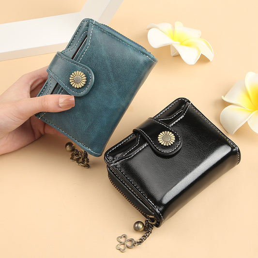 New Womens Wallet Fashionable Tassel Design Zip-around Short Style With Multiple Card Slots - Cozy Haven