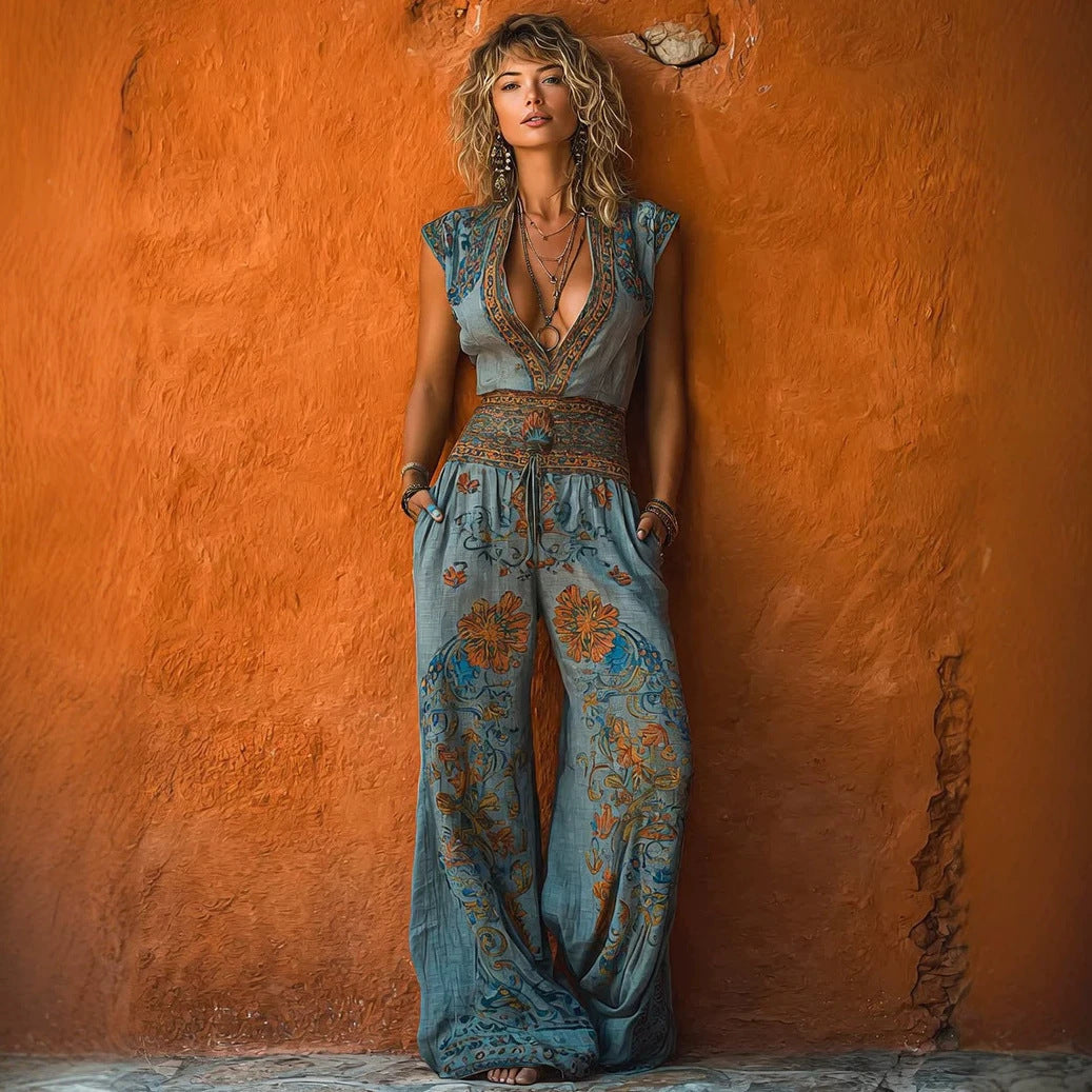 The Desert Dream Boho Jumpsuit - Cozy Haven