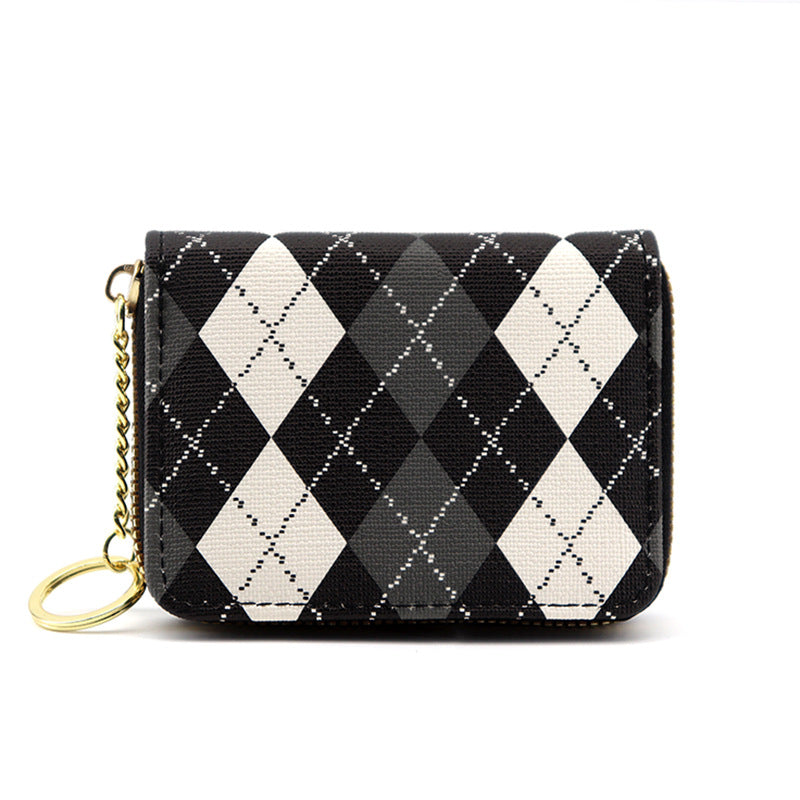 Diamond Zipper Coin Purse Large Capacity - Cozy Haven