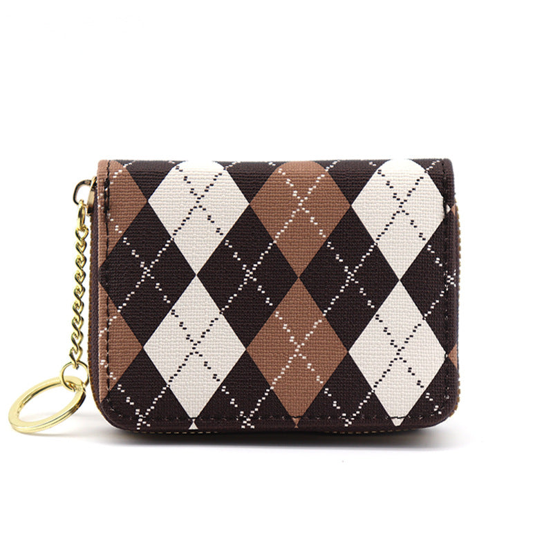 Diamond Zipper Coin Purse Large Capacity - Cozy Haven