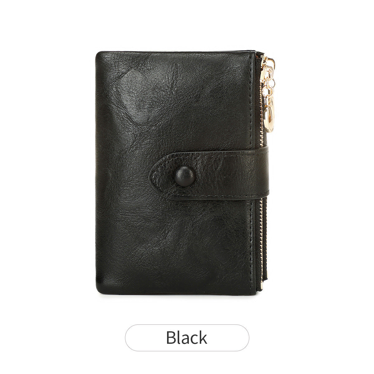 New Womens Retro Short Trifold Wallet With Dual Zippers And Multiple Card Slots - Cozy Haven