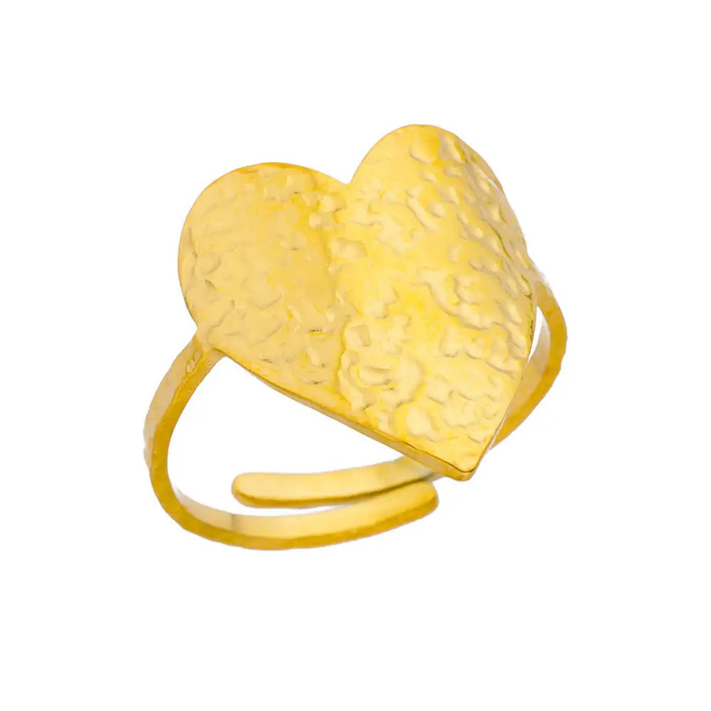 Geometric Line-cut Hollow Mens And Womens Ring - Cozy Haven