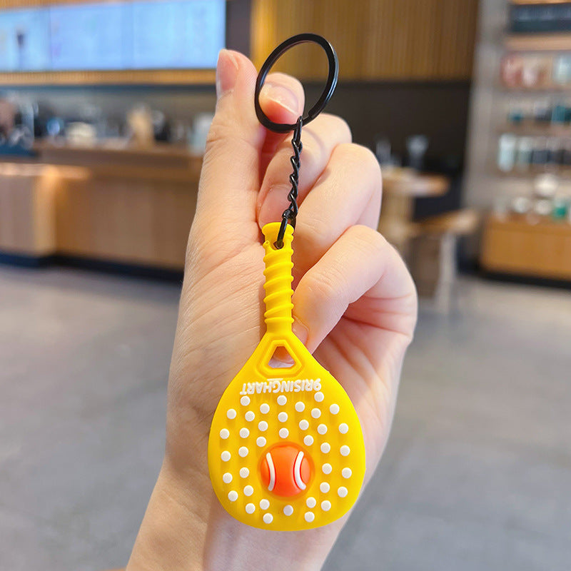 Creative Tennis Racket Sports Keychain Pendant - Cozy Haven