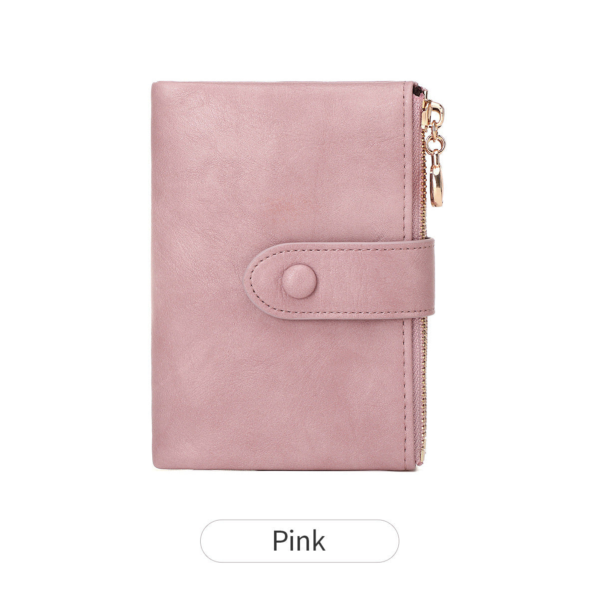 New Womens Retro Short Trifold Wallet With Dual Zippers And Multiple Card Slots - Cozy Haven
