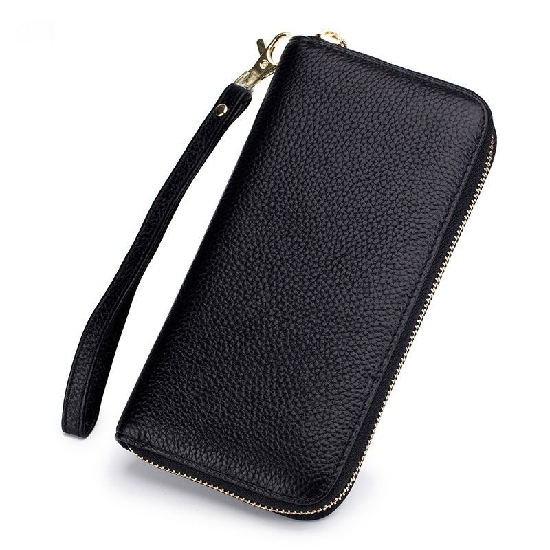 Tassel Top-grain Leather Zippered Womens Wallet - Cozy Haven