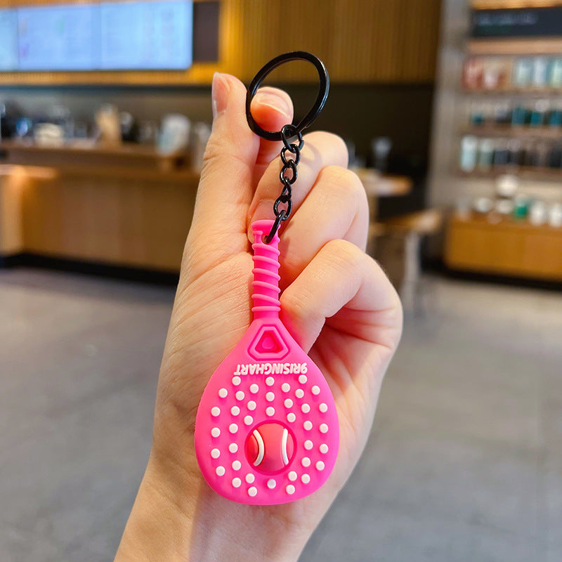 Creative Tennis Racket Sports Keychain Pendant - Cozy Haven