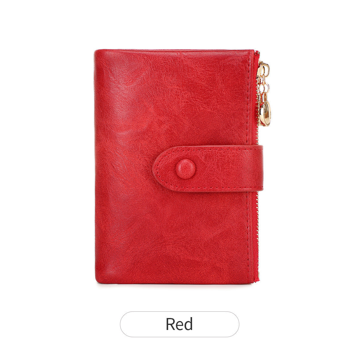 New Womens Retro Short Trifold Wallet With Dual Zippers And Multiple Card Slots - Cozy Haven
