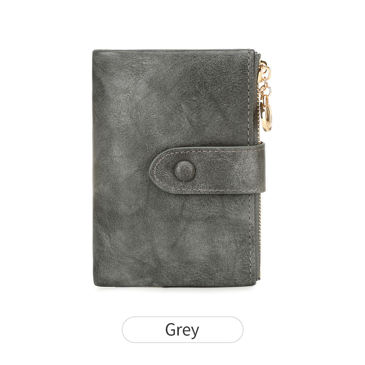 New Womens Retro Short Trifold Wallet With Dual Zippers And Multiple Card Slots - Cozy Haven